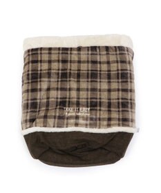 PET PARADISE ペットパラダイス 筒形寝袋 遠赤外線 《チェック柄》 42cm×70cm