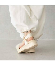 MODE ET JACOMO <carino>チュール付スポーツサンダル