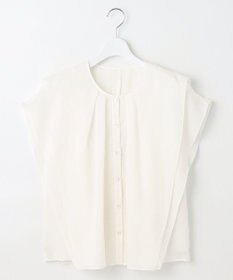 自由区 【カタログ掲載・接触冷感・洗える】シアーラミーローンフリル ブラウス