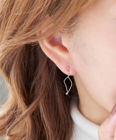 Phoebe 【K10】マーキスダイヤモンドピアス