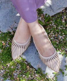 Tiaclasse 【小倉優子さん着用・フラット&ヒール2TYPE】ケージデザインシアーパンプス