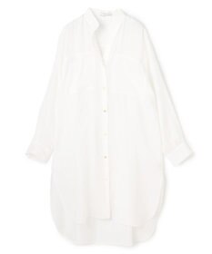 BEIGE， PAULINE / リネンヴィスコースオーバーサイズロングシャツ