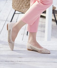 Tiaclasse 【小倉優子さん着用・フラット&ヒール2TYPE】ケージデザインシアーパンプス