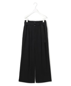 ICB 【接触冷感・UVカット・洗える】 T/Rドライリネン ワイドストレートパンツ