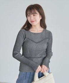 Green Parks ・ＡＮＤＳＥＡＲＣＨ　リブフェイクレイヤードニット