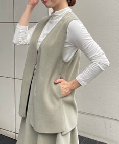 UNFILO 【セットアップ対応】ウールライク ジレ