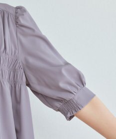 Tiaclasse L 【洗える】シャーリングチュニック