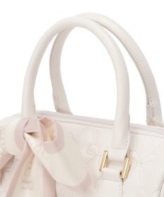 Maison de FLEUR スカーフ付きリボンキルティング2Wayボストン