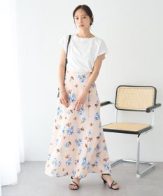earth music&ecology 【遮熱・接触冷感・UVカット】フレンチスリーブTシャツ