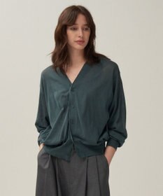 ATON COMPACT COTTON | Vネックニットカーディガン