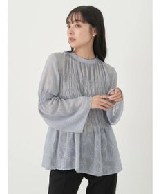 earth music&ecology ジャガードシャーリングプルオーバー