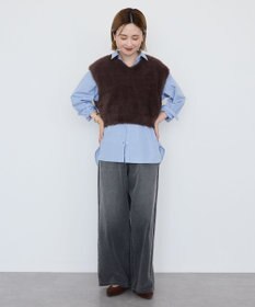 AMERICAN HOLIC 【選べる丈】シャギーニットベスト