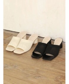 Green Parks ・ｍｉｎｉａ　ニットミュールサンダル