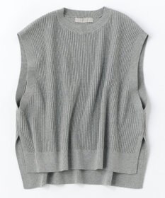 UNFILO 【洗える】ミニケーブル ニットベスト