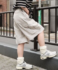 WEGO 【撥水/速乾/ウエストゴム/ユニセックス着用ITEM/MLサイズ展開】ナイロンイージーバギーカーゴショーツ