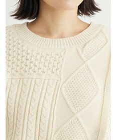 Green Parks ＫＢＦ　２ＷＡＹパッチワークニットカーディガン