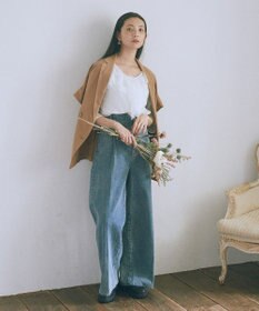 earth music&ecology ＳＥＴ２点ラッフルレースブラウス＋キャミソール