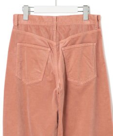 23区 【洗える】23区DENIM ベルベットストレッチ ワイドパンツ