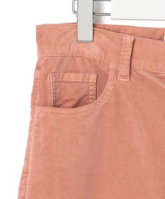 23区 【洗える】23区DENIM ベルベットストレッチ ワイドパンツ