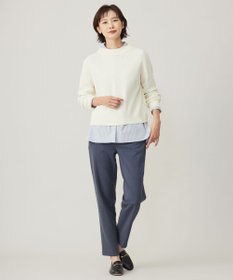 J.PRESS LADIES 【洗える】CLEAR COTTON BLEND ボトルネック ニット