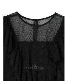 Green Parks ■ＥＳＣＡＲ　ドットチュールフレアヨークプルオーバー