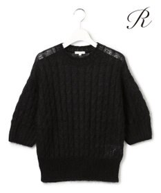 23区 【R(アール)】モヘヤ混 ケーブルニット