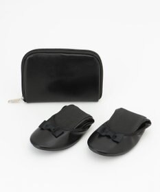 ANY 【トートバッグ付き】コンパクトリボンスリッパ ブラック