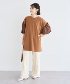 Green Parks コード刺繍　　レースイージーワイドパンツ