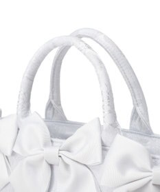 Maison de FLEUR ブルーマニアボリュームリボン２ＷａｙトートＳバッグ