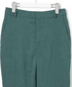 23区 【洗える】リネンレーヨンストレッチ テーパード パンツ