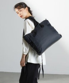 Y'SACCS ナイロン×リサイクルレザー　ホック2WAYトート　Mサイズ