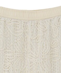 Green Parks コード刺繍　　レースイージーワイドパンツ