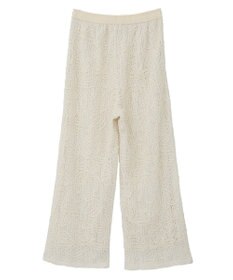 Green Parks コード刺繍　　レースイージーワイドパンツ