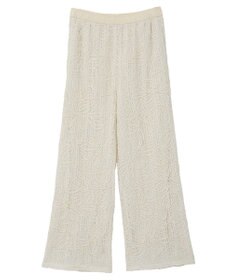 Green Parks コード刺繍　　レースイージーワイドパンツ