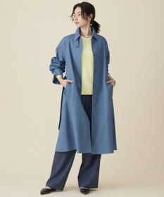 自由区 S コットンナイロンバルカラー コート