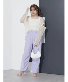 earth music&ecology ＳＥＴ２点メッシュプルオーバー＋タンクトップ