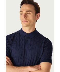 DAKS John Smedley for DAKS ハウスチェックポロシャツ