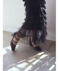 earth music&ecology ティアードフリルチュールスカート