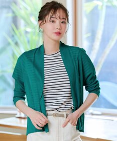 Tiaclasse L 【小倉優子さん着用・UVケア・接触冷感】ショートトッパーカーディガン