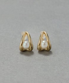 Phoebe 【痛くないシリーズ/金属アレルギー対応】ドロップパールライトフィットイヤリング　ゴールド