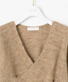 ANY SIS 【洗える】クロスレイヤードニット ワンピース