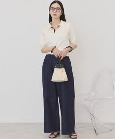 AMERICAN HOLIC 襟付き配色ニット