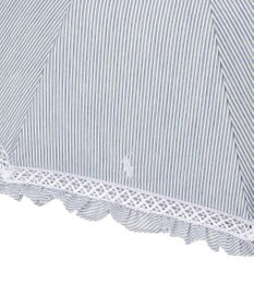 MOONBAT 【遮光/晴雨兼用日傘】POLO RALPH LAUREN（ポロラルフローレン）折りたたみ日傘 ストライプフリル 遮熱 遮光 UV