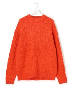 J.PRESS YORK STREET 【UNISEX】アランケーブル クルーネック ニット