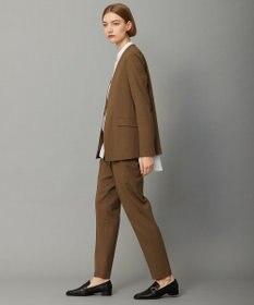 ICB L 【UVケア・洗える】ウール2WAYストレッチ ノーカラージャケット