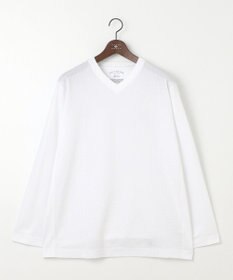 JOSEPH ABBOUD 【キングサイズ・オリジナルオーガニックコットン使用】JOE COTTONサッカーVネックシャツ