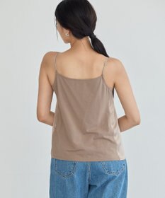 YECCA VECCA ボートネックサテンキャミ