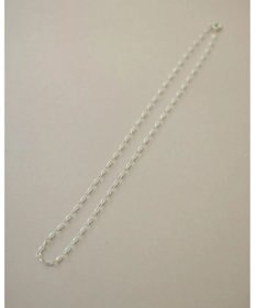 yoaa シルバー925 オーバルチェーンネックレス