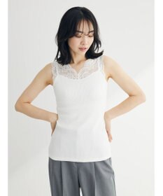 Green Parks レースタンクトップ