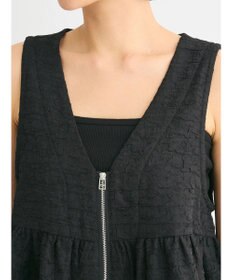 Green Parks ジャガードペプラムＺｉｐベスト